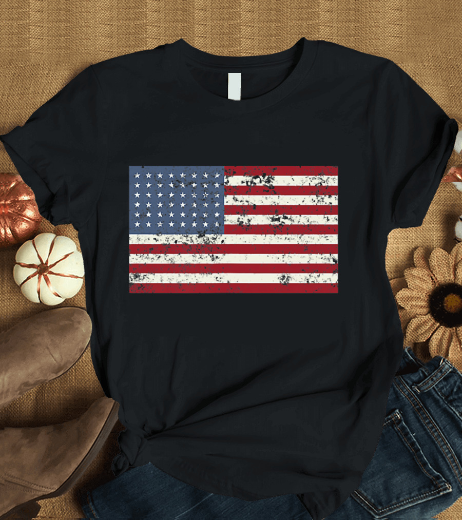 Pro Trump 45 American Flag Conservative Republican Trump T-Shirt