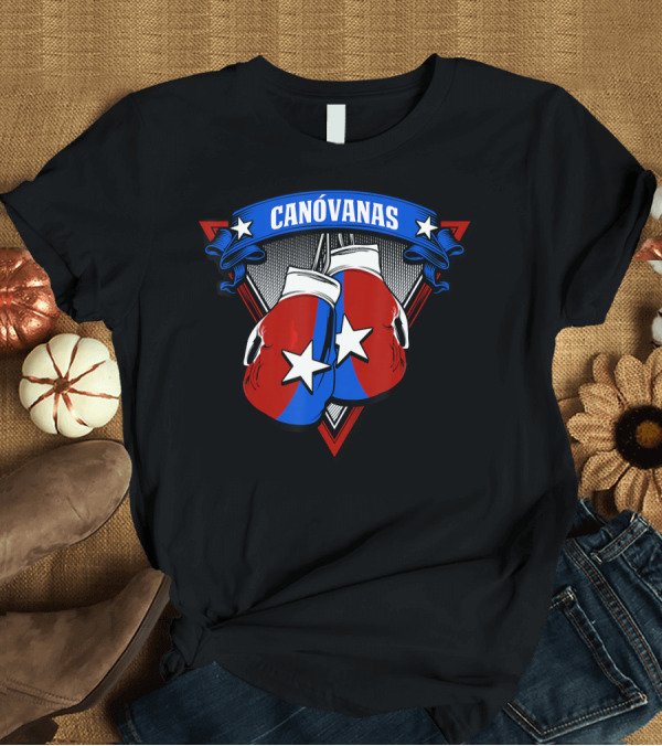 T-Shirt: Canovanas Puerto Rico Boxing Gloves Red Blue Star T-Shirt Canovanas Puerto Rico Boxing Gloves Red Blue Star T-Shirt