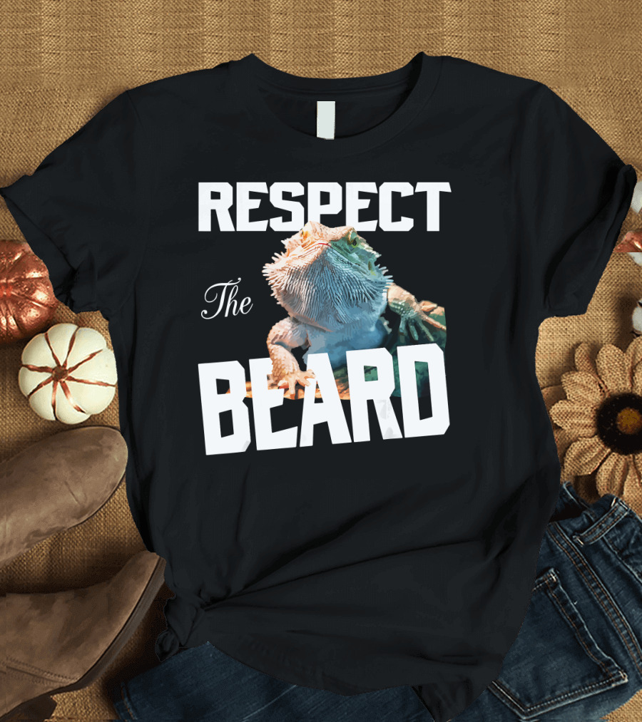 Respect The Beard Lizard T-Shirt