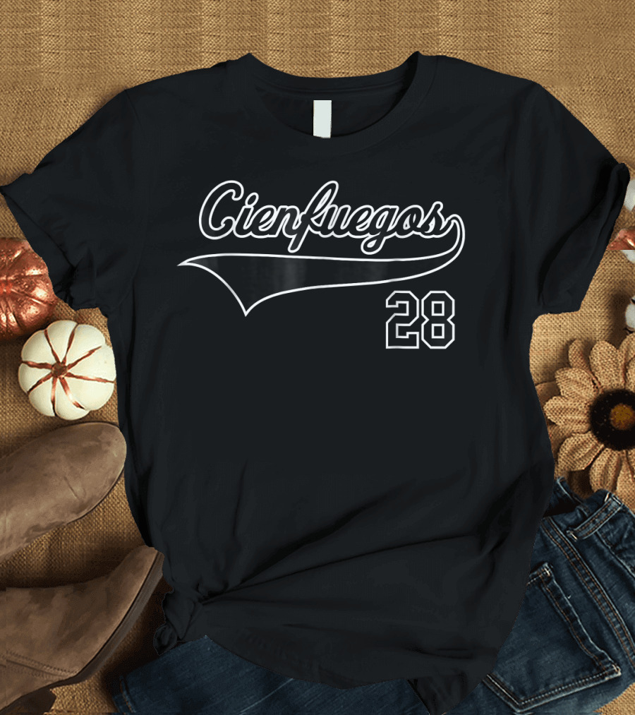 Cienfuegos 28 Retro Remera Beisbol Cuba Baseball T-Shirt