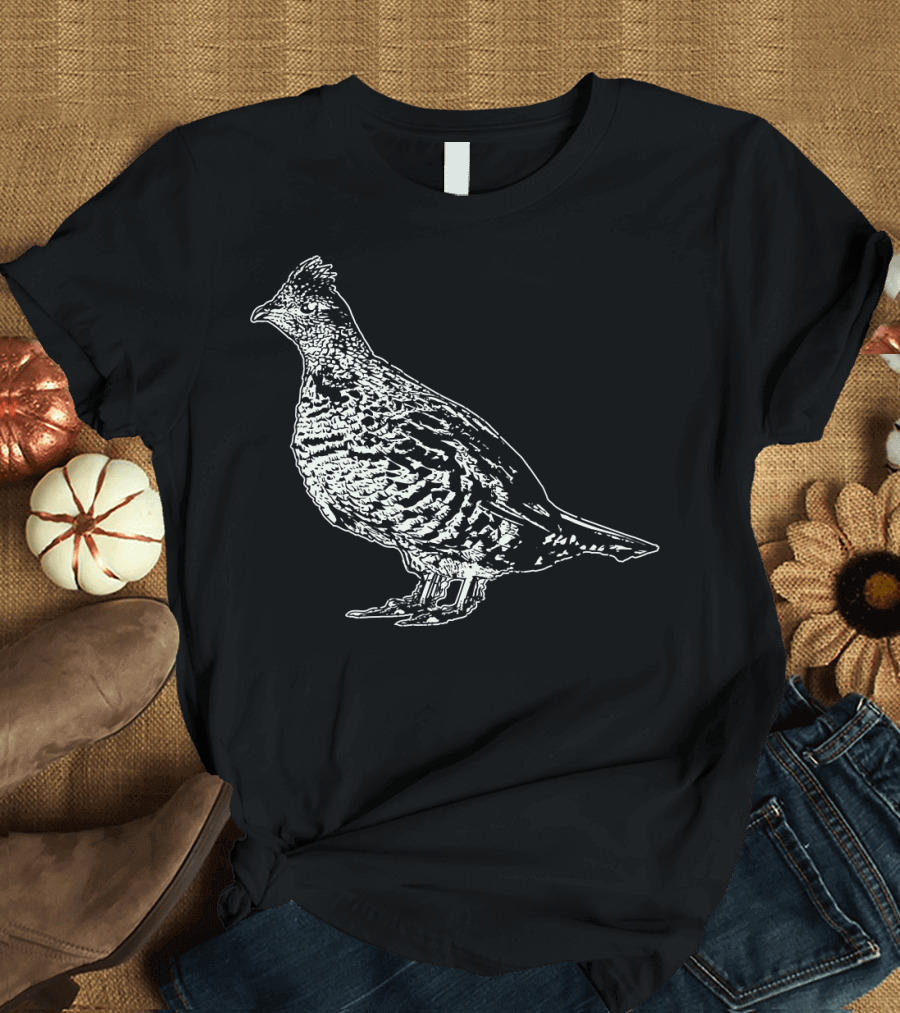 Ruffed Grouse Birding Ornithology Wildlife Observation T-Shirt