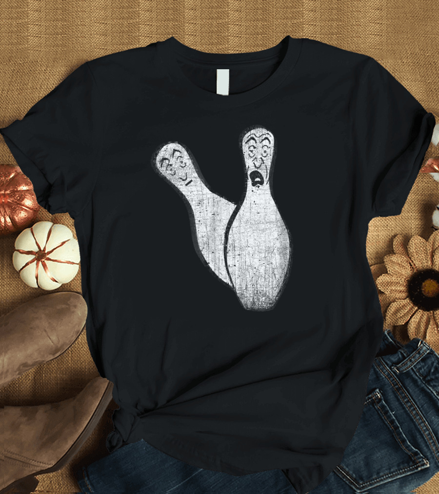 Scared Bowling Pins Expression Faces T-Shirt