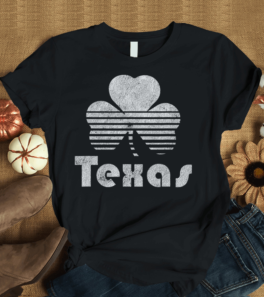 Texas Shamrock St Patricks Day Vintage T-Shirt