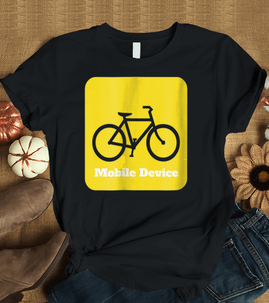 Cycling is My Mobile Device Bike Riding Mobile Device T-Shirt