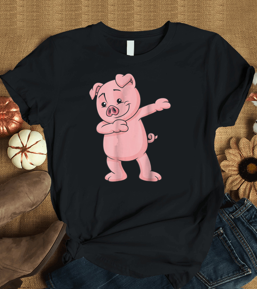 Dabbing Piglet Funny Farm Animal T-Shirt