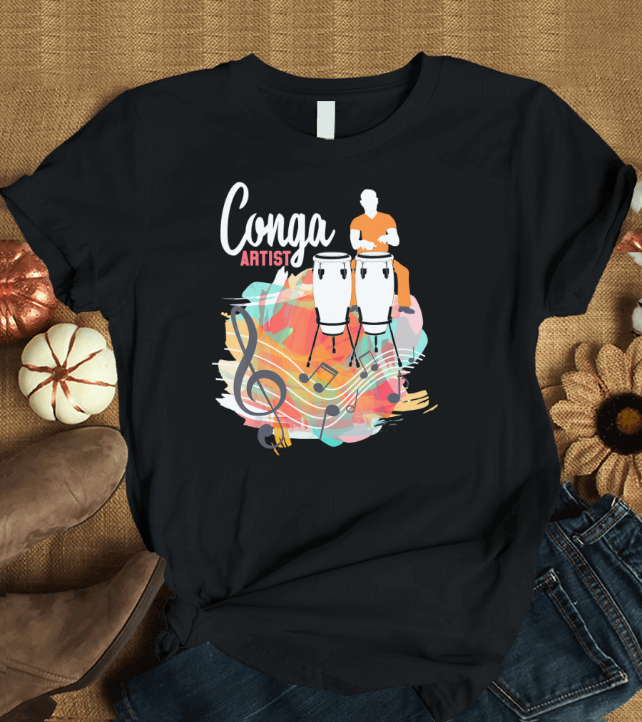 Conga Artist Tumbadora Music Cuba T-Shirt