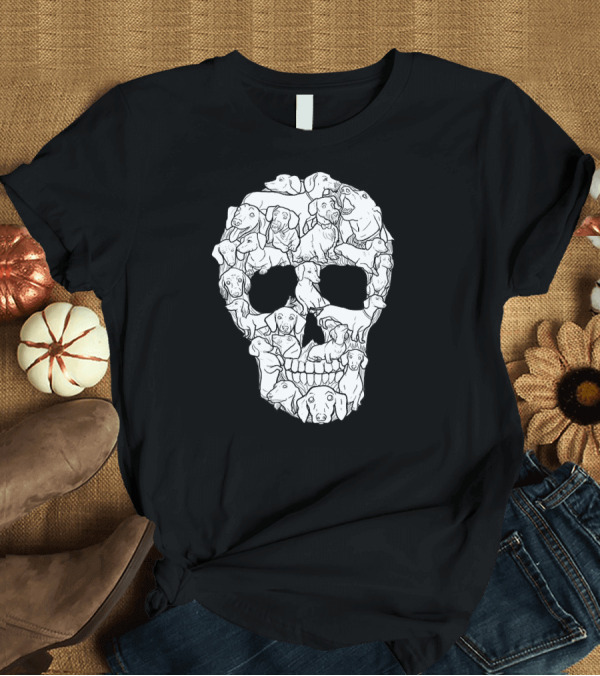 T-Shirt: Cute Dachshund Skull Weenie Mama T-Shirt Cute Dachshund Skull Weenie Mama T-Shirt