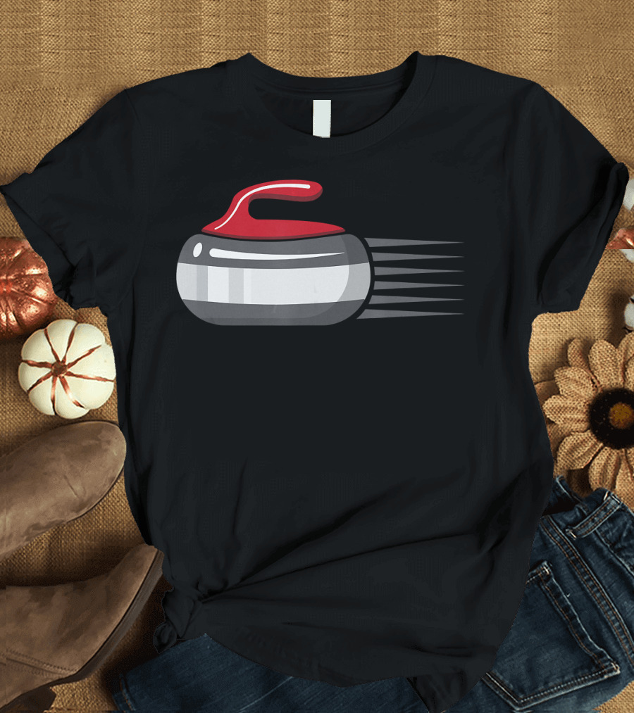 Speedy Curling Stone Humor T-Shirt