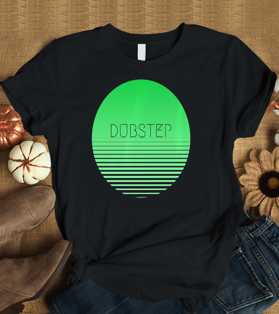 Dubstep Drum and Bass Junglist DnB EDM Green Oval Stripes T-Shirt