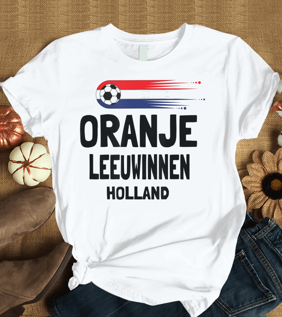 Oranje Leeuwinnen Holland Soccer Jersey Dutch Lionesses T-Shirt