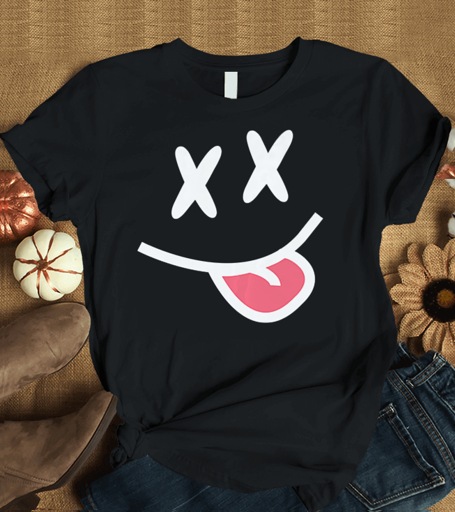 EDM House Dance Rave Techno Music XX Smiley Face T-Shirt