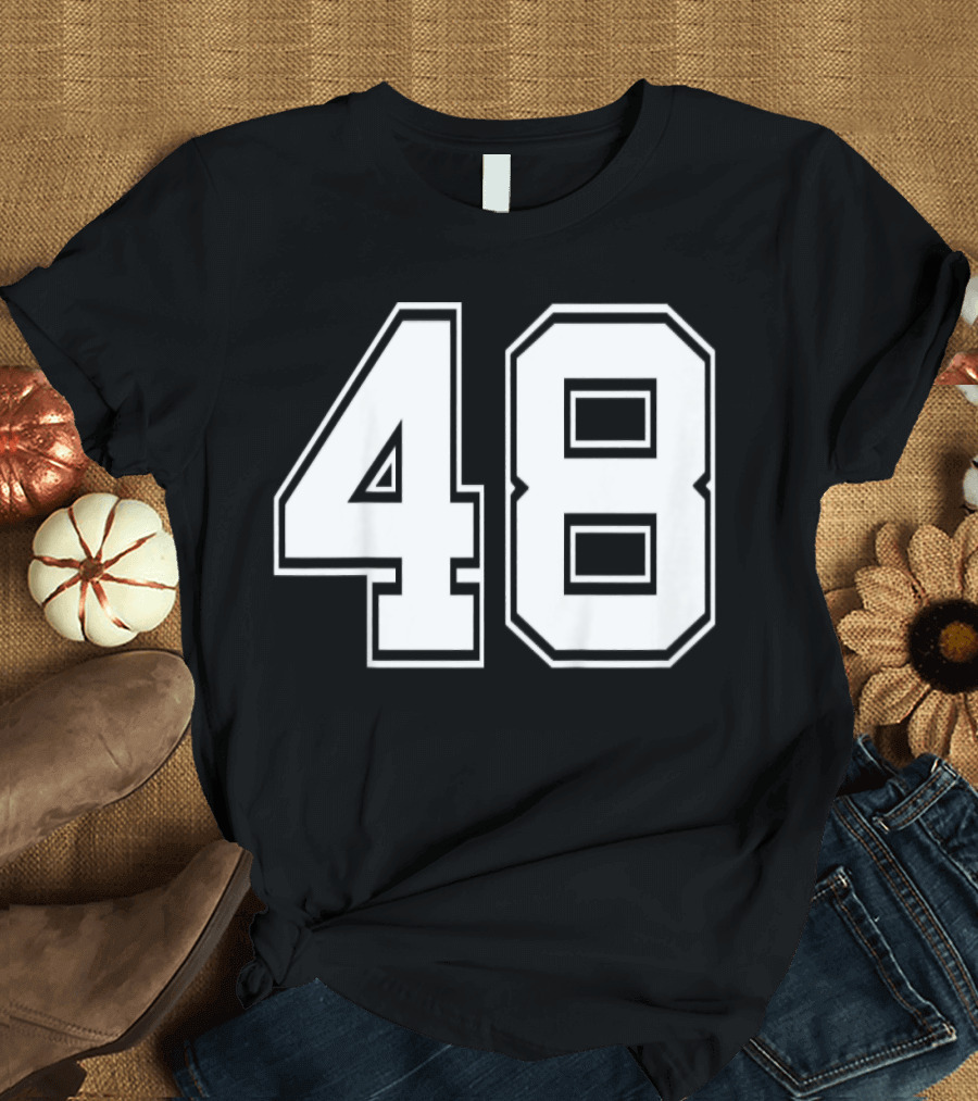 Kids Number 48 Basketball Jersey Base T-Shirt