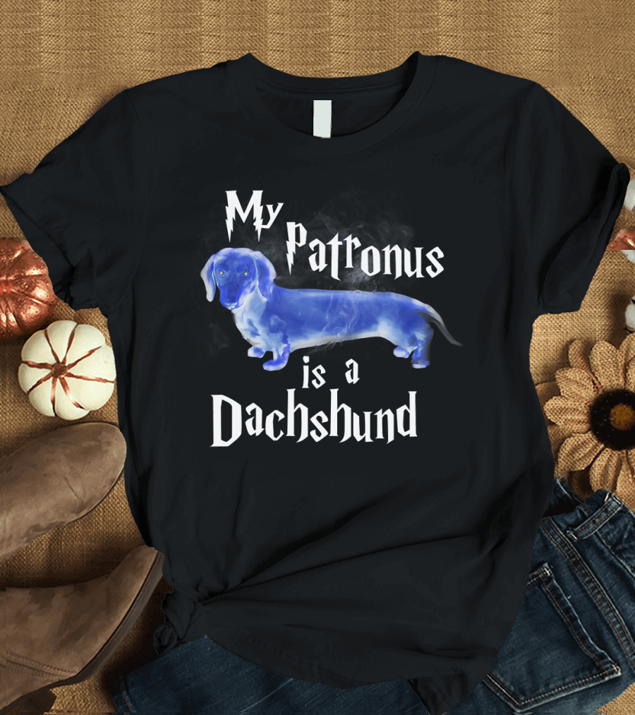 My Patronus Is A Dachshund Wizardry Fantasy Dog Magic T-Shirt