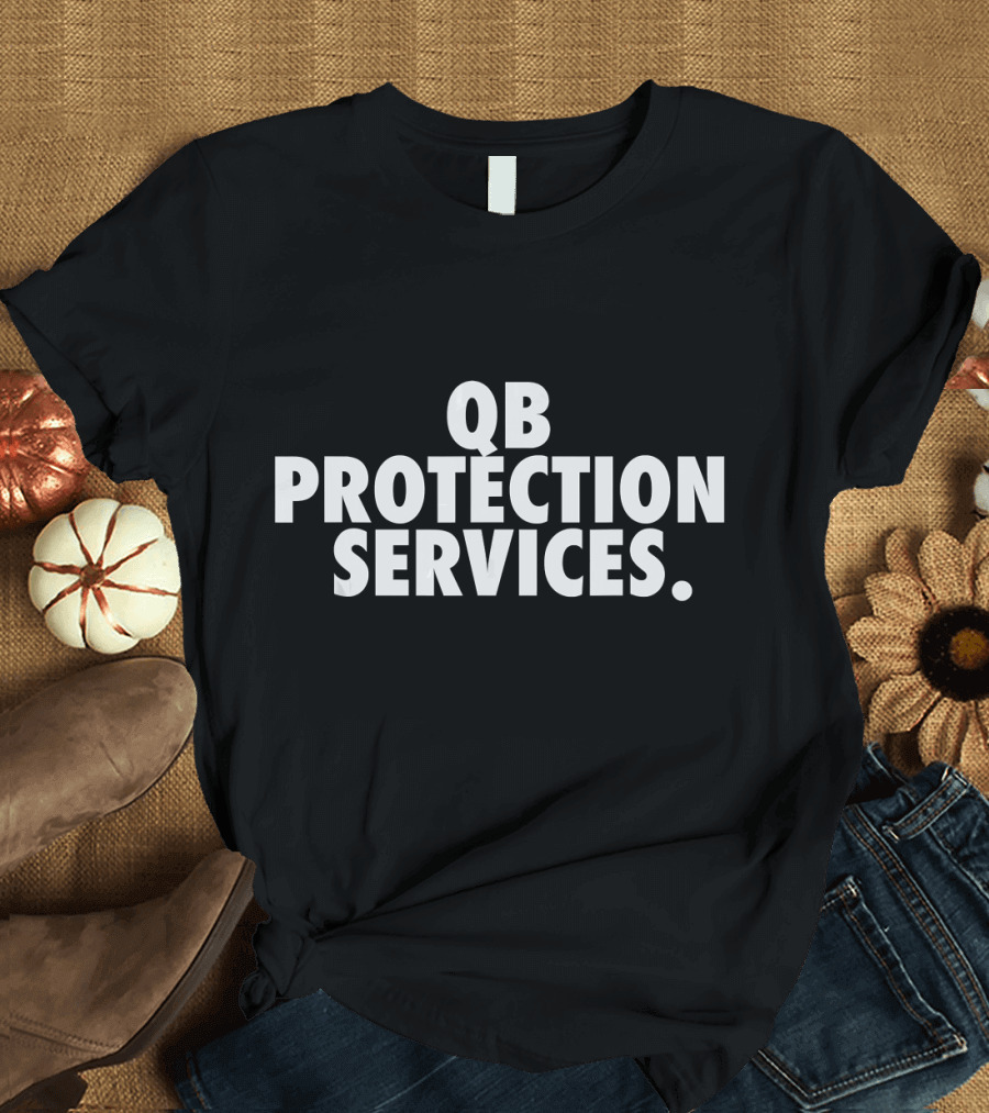 QB Protection Services Offensive Lineman T-Shirt