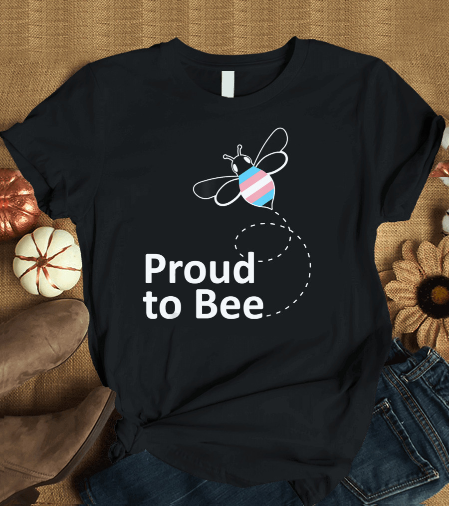 Proud to Bee Transgender Pride Stripes T-Shirt