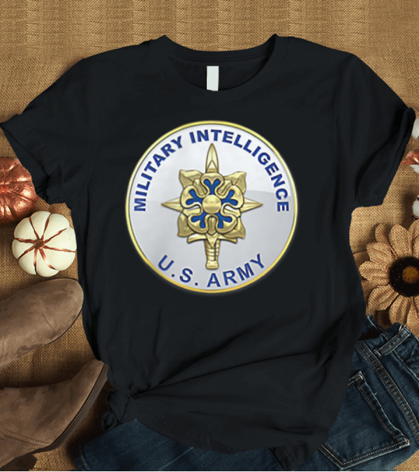 T-Shirt: U.S. Army Military Intelligence Veteran Badge Emblem T-Shirt U.S. Army Military Intelligence Veteran Badge Emblem T-Shirt