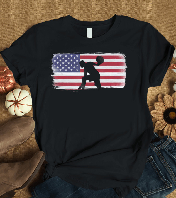 T-Shirt: USA American Flag Basketball Player Perfect T-Shirt USA American Flag Basketball Player Perfect T-Shirt
