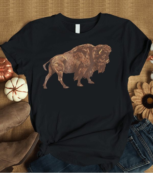 T-Shirt: Vintage American Buffalo Bison Explorer T-Shirt Vintage American Buffalo Bison Explorer T-Shirt