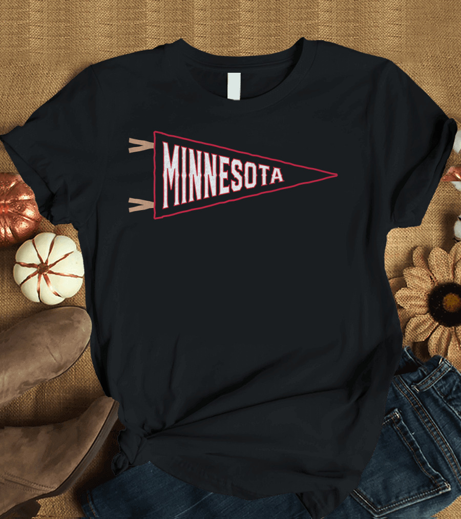 Minnesota Vintage Baseball Pennant Retro Sports Souvenir T-Shirt