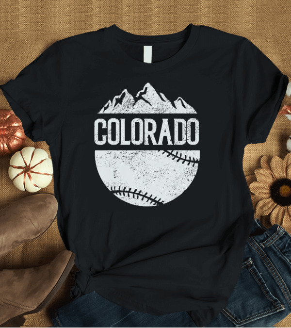 T-Shirt: Colorado Rocky Mountain Baseball Vintage T-Shirt Colorado Rocky Mountain Baseball Vintage T-Shirt