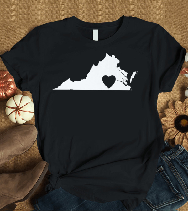 T-Shirt: Virginia State Heart Lovers T-Shirt Virginia State Heart Lovers T-Shirt