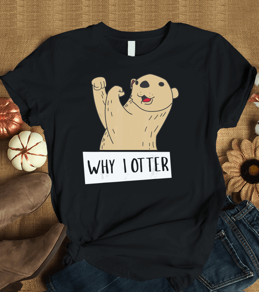 Why I Otter Funny Fighting Otter Pun Boxing Champion T-Shirt