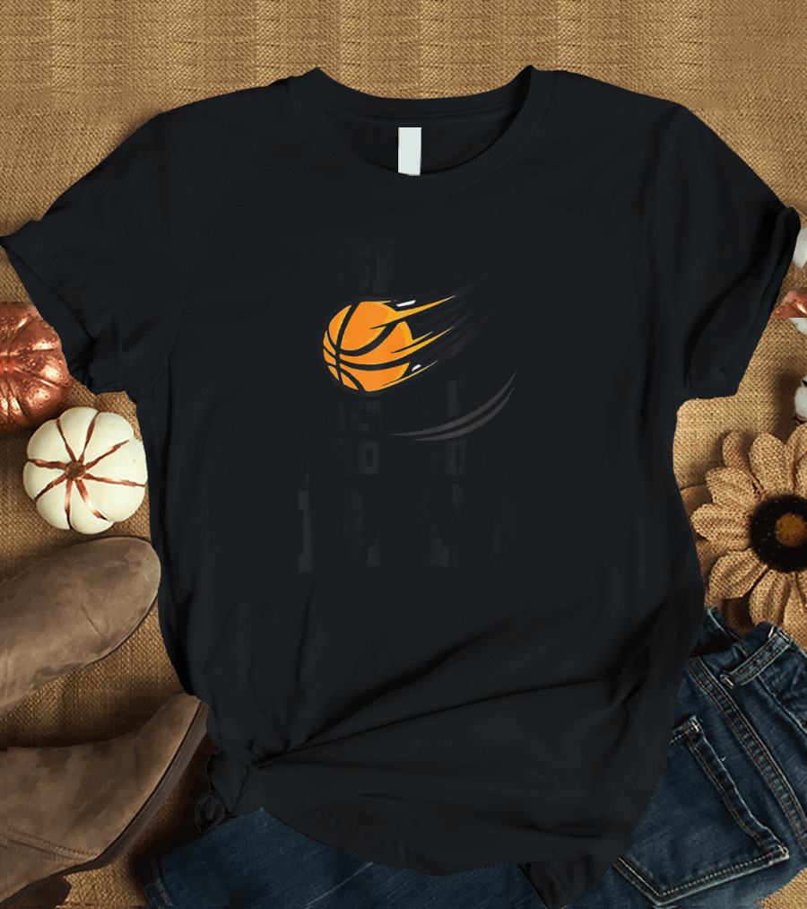 She Gets It from Her Dad Basketball Funny Girls Women's T-Shirt