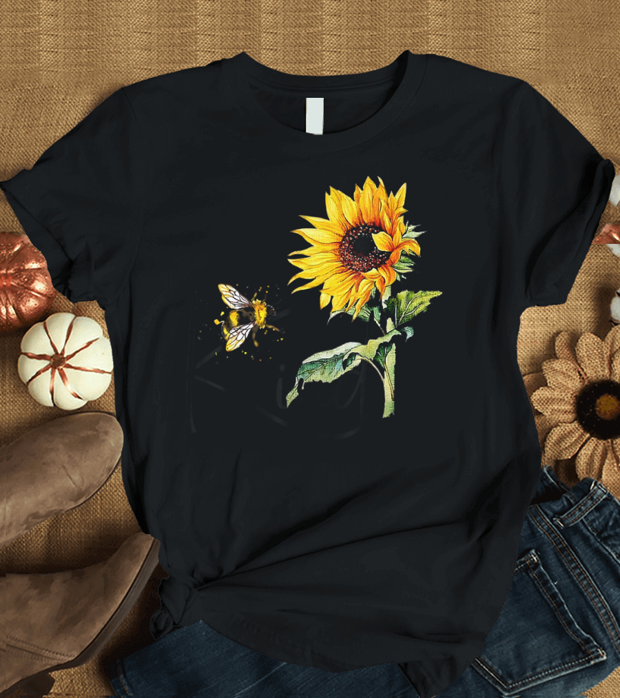 Sunflower Bee Kind T-Shirt
