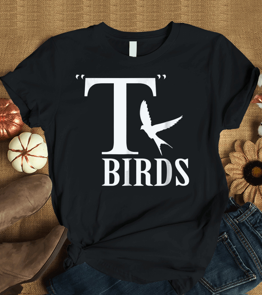 T Birds Flying Graphic Movie Themed T-Shirt