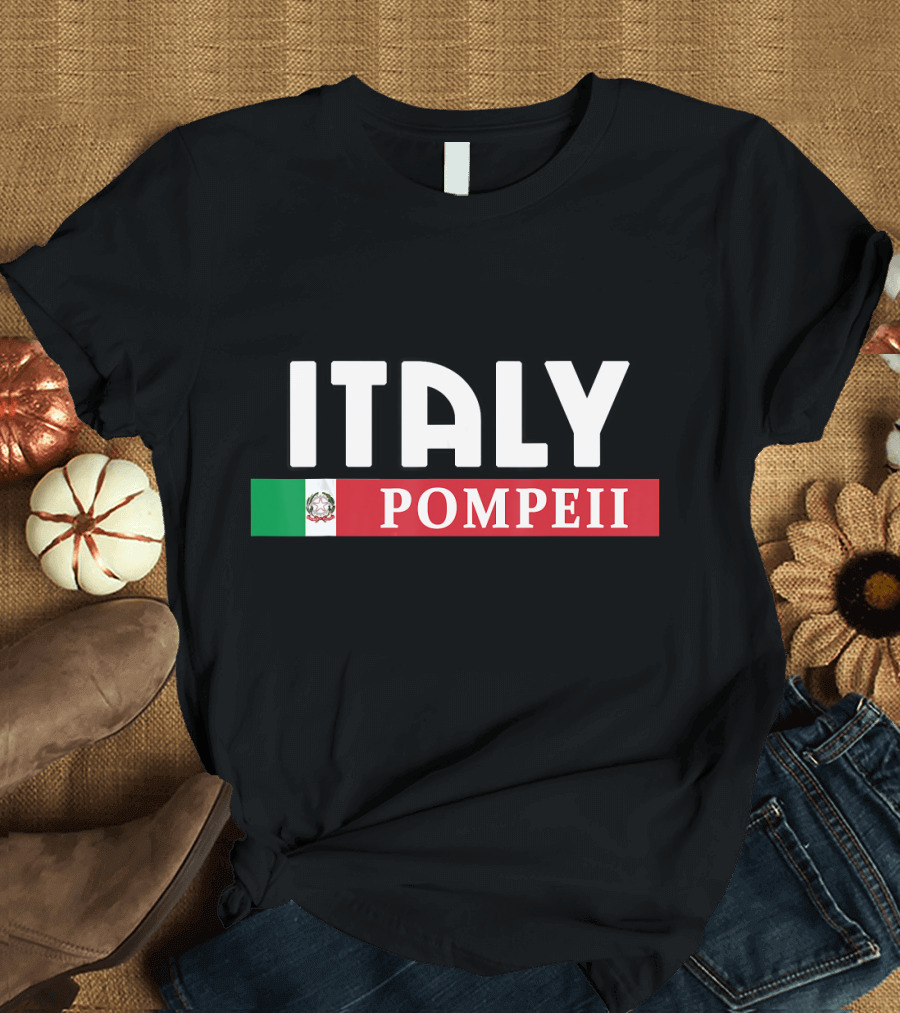 Italy Pompeii Mexican Flag T-Shirt