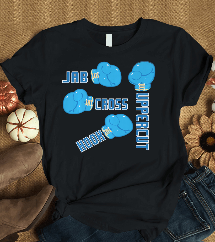 Jab Hook Cross Uppercut Boxing Glove Styles T-Shirt