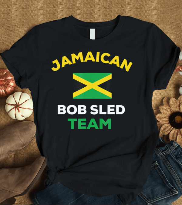 T-Shirt: Jamaican Bobsled Team Jamaica Flag Representation T-Shirt Jamaican Bobsled Team Jamaica Flag Representation T-Shirt