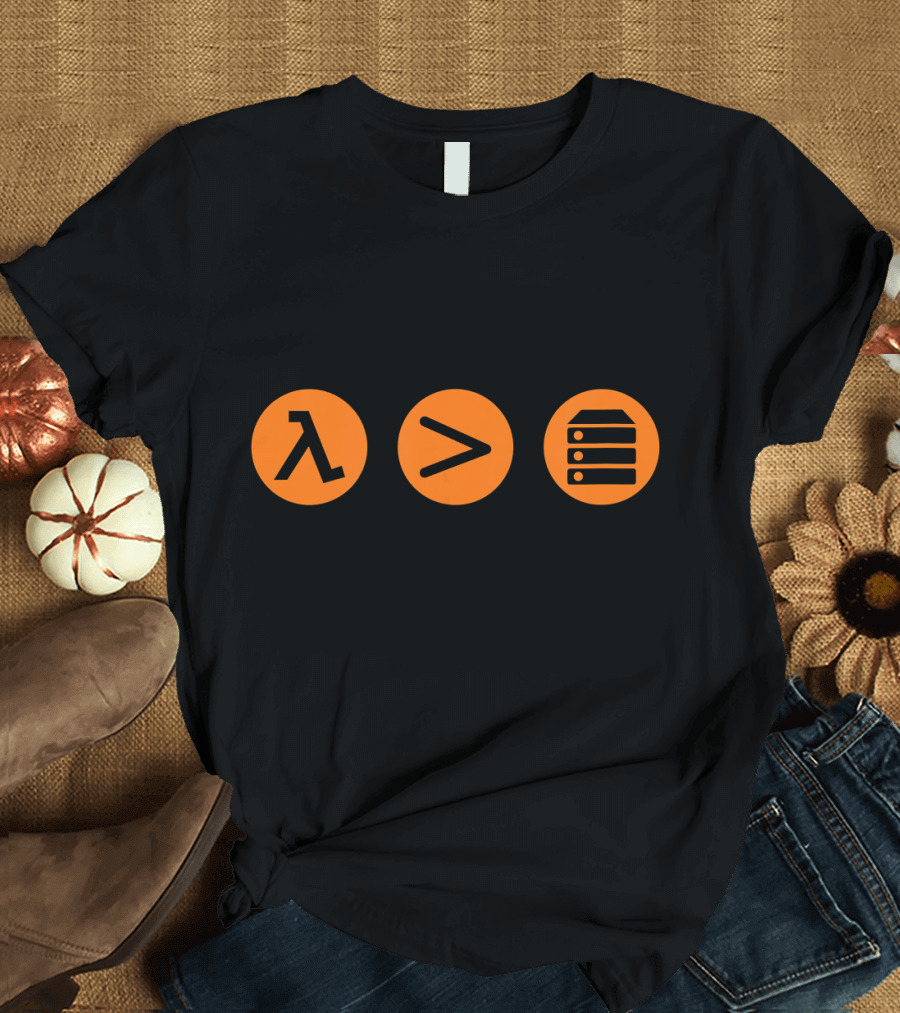 AWS Lambda Greater Than Server T-Shirt