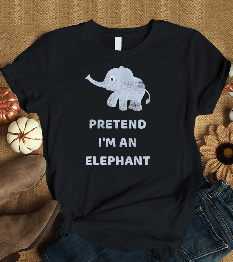 Pretend I'm an Elephant Lazy Halloween T-Shirt