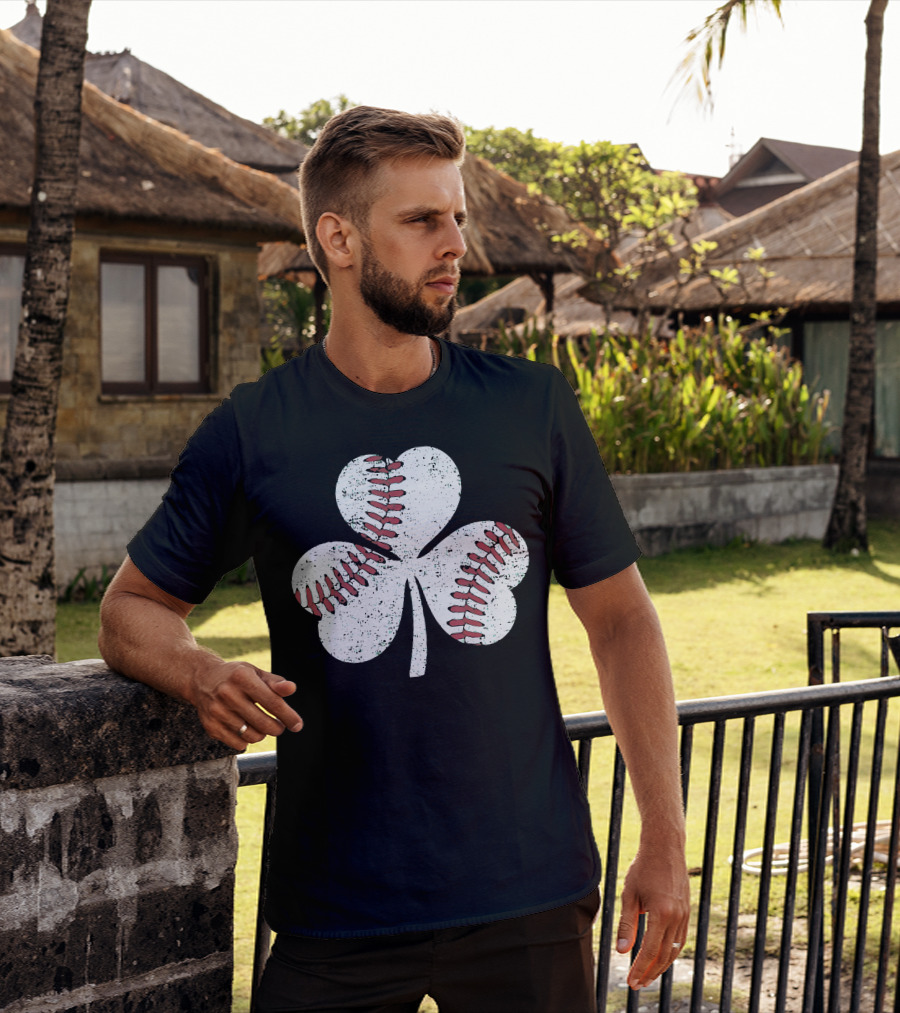 Baseball Shamrock St Patrick's Day Boy T-Shirt