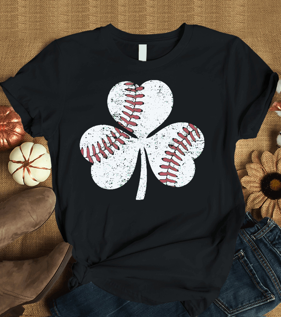 Baseball Shamrock St Patrick's Day Boy T-Shirt