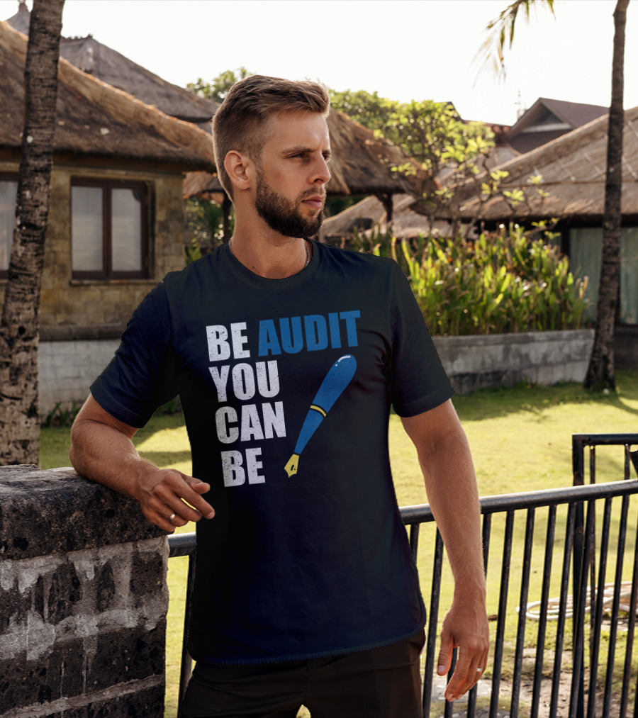 Be Audit You Can Be Funny Accountant Humor Baseball Bat T-Shirt