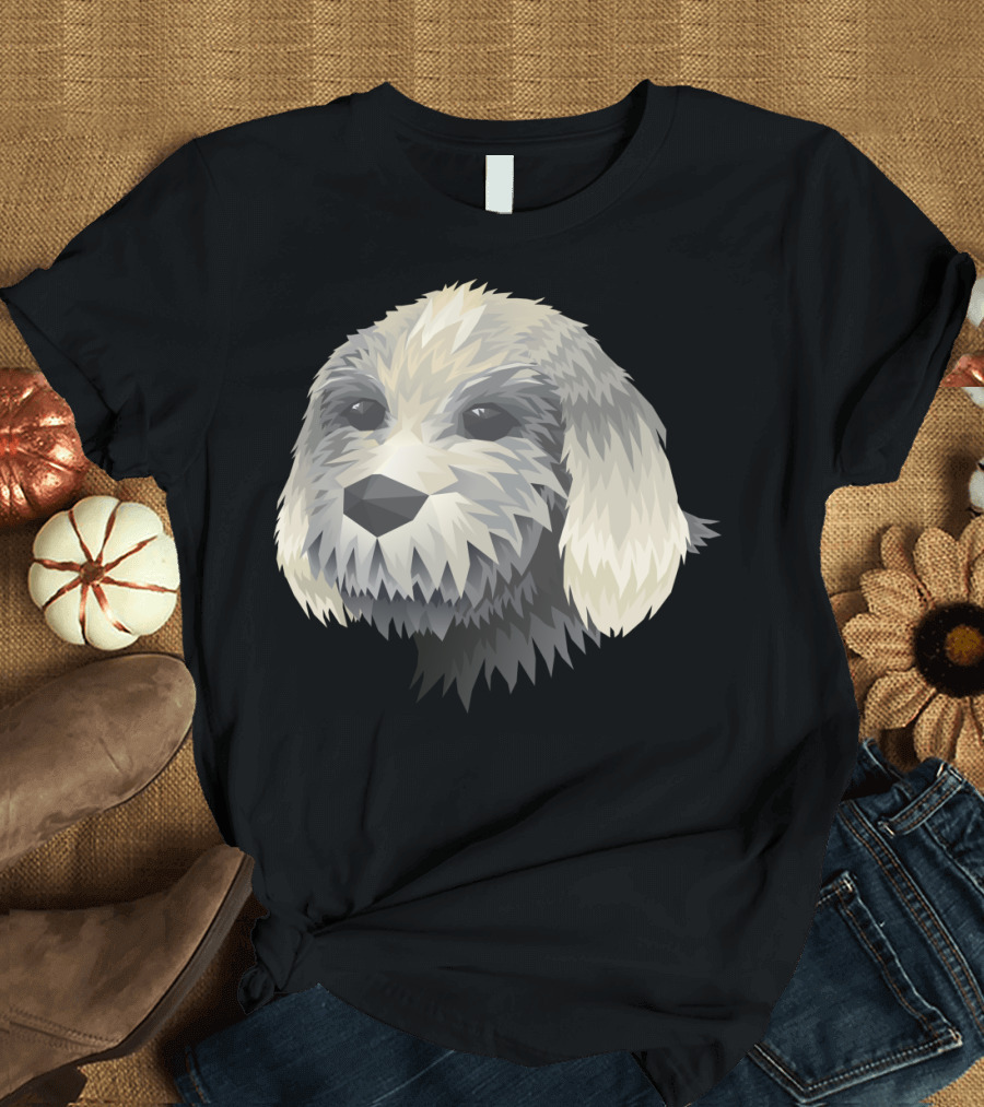 Puppy Mosaic Geometric Canine T-Shirt