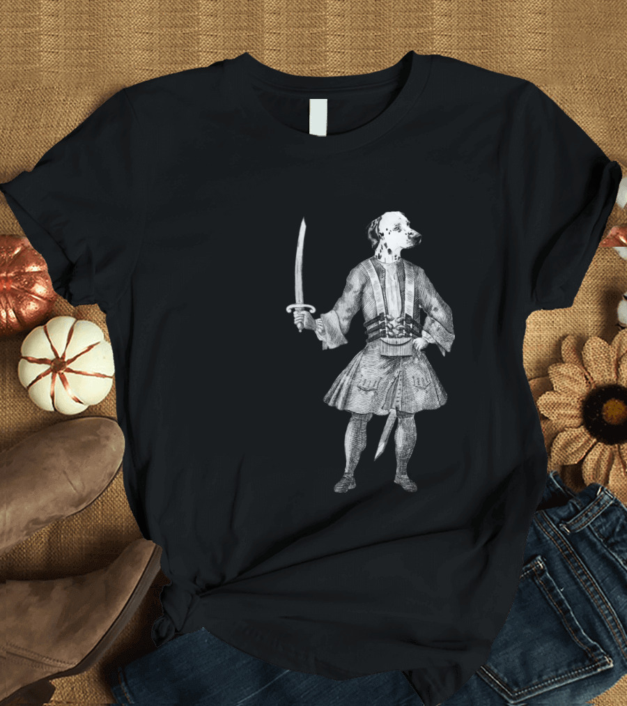 Ahoy Dalmatian Pirate with Sword T-Shirt