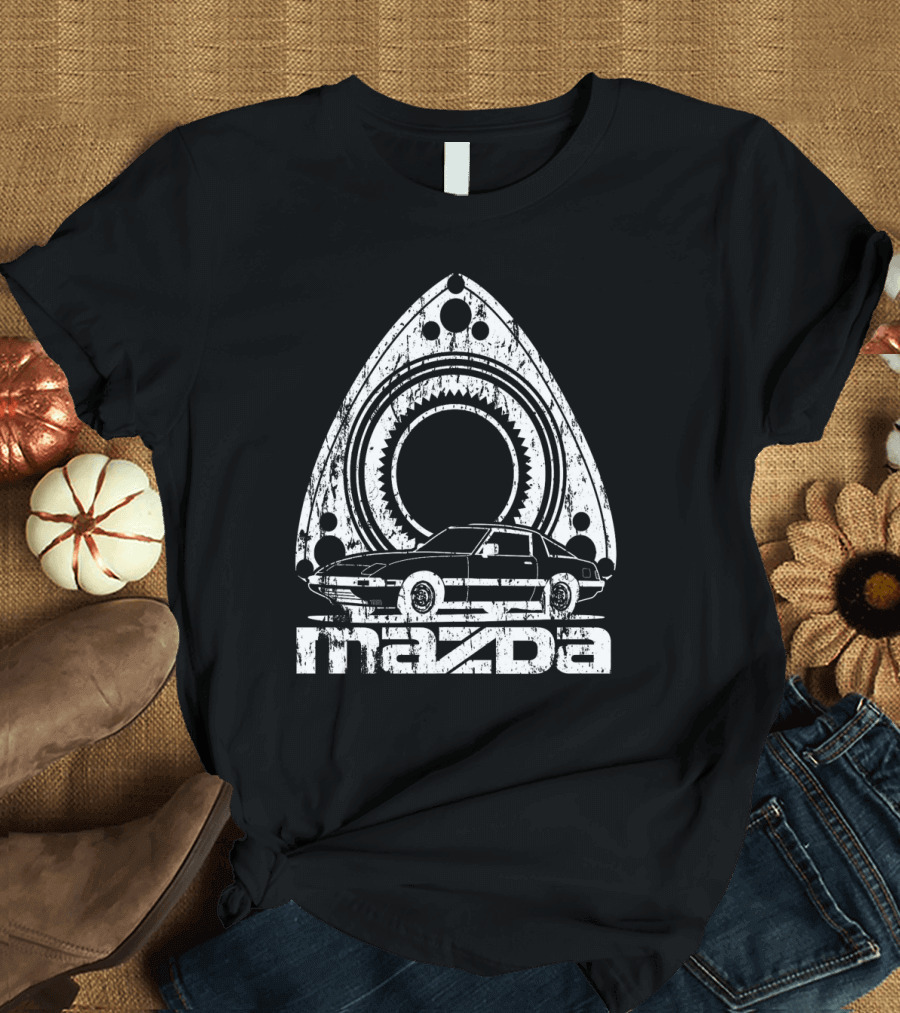 Mazda Distressed RX Rotary Engine Classic Car T-Shirt