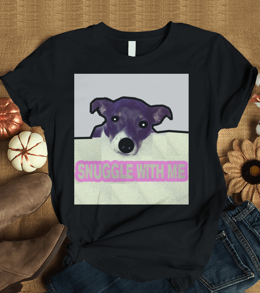 Charlie Snuggle with Me Dog Image T-Shirt