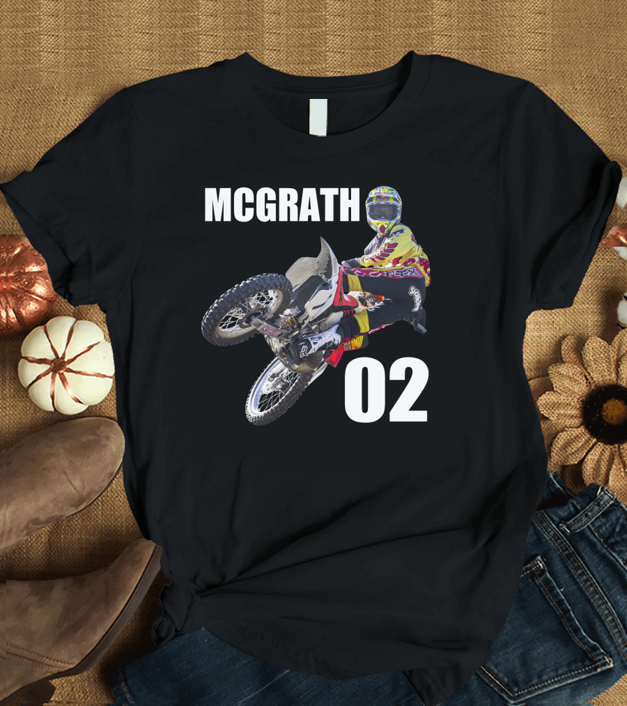 McGrath 02 Motocross Racing Action T-Shirt