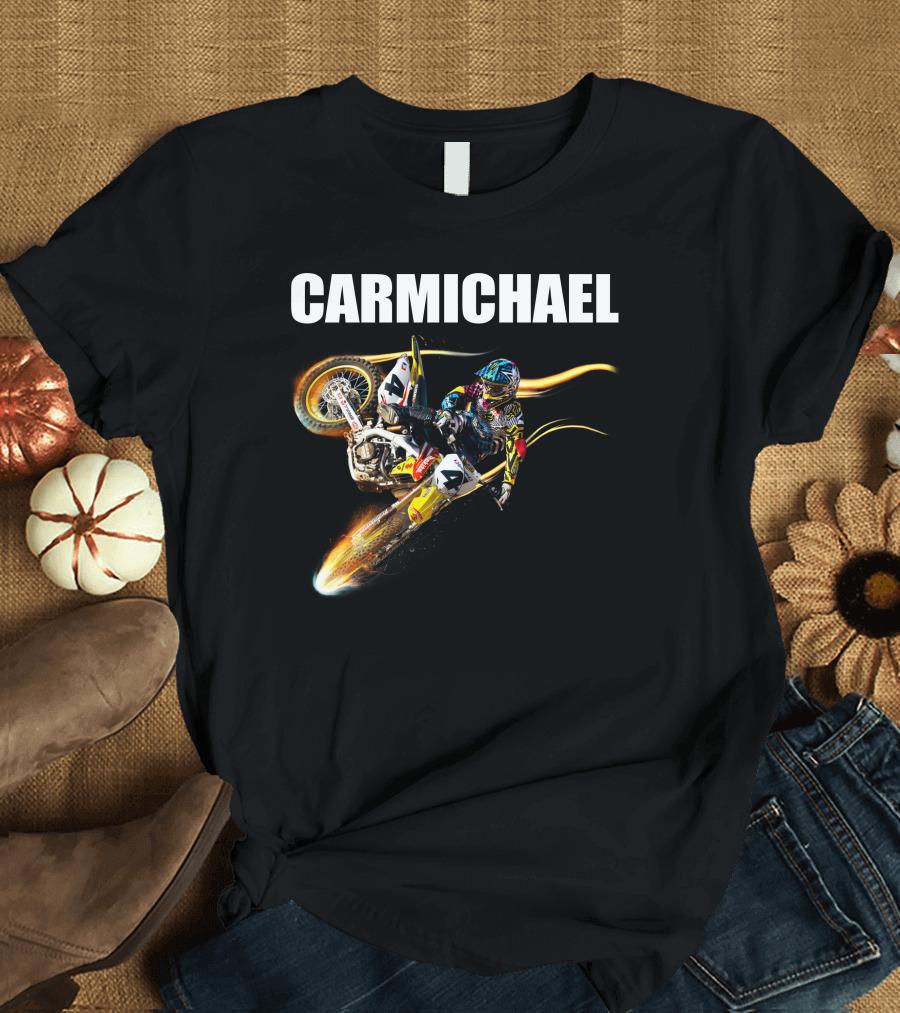 Carmichael Motocross Stunt Action T-Shirt