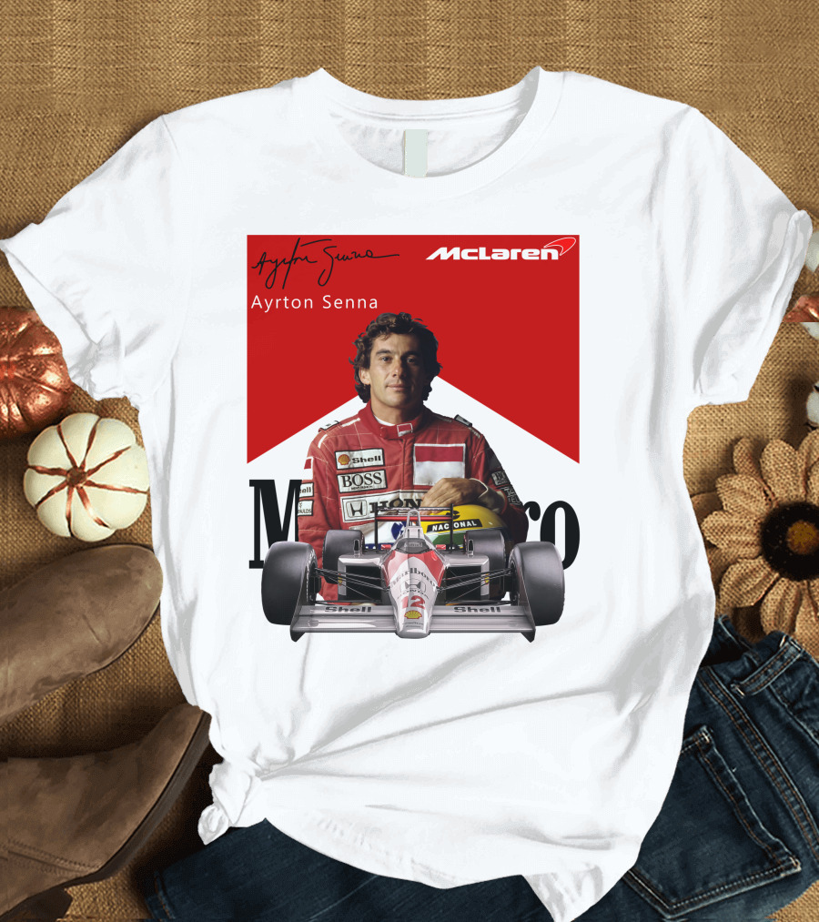 Ayrton Senna McLaren Racing Legend T-Shirt