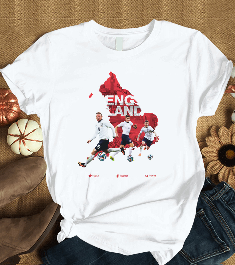 England Soccer Stars The Star The Leader To Watch T-Shirt
