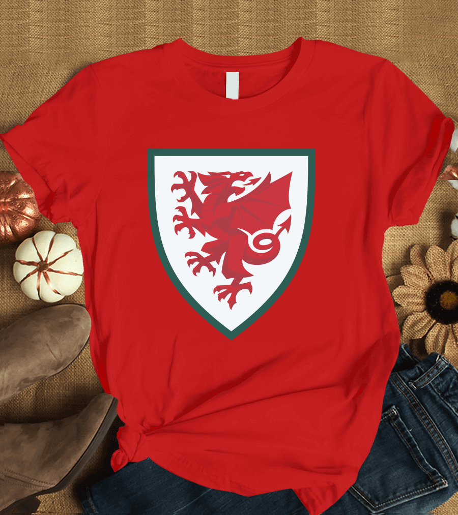 Gareth Bale Welsh Red Dragon Emblem T-Shirt