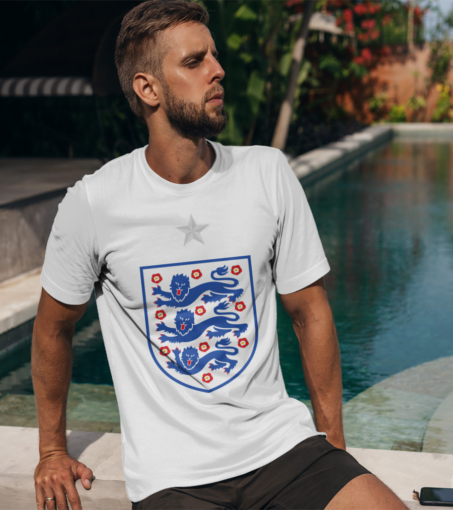 Three Lions England Football Team Stones 6 T-Shirt