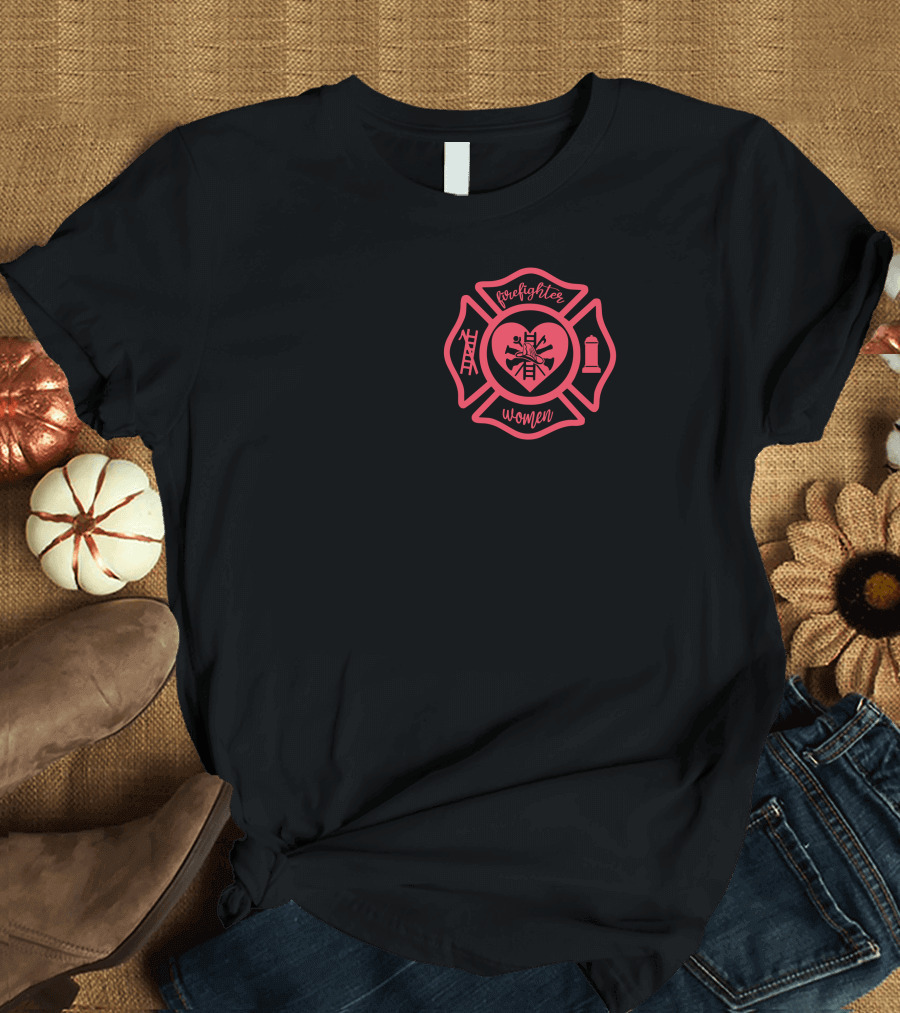 Firefighter Women Maltese Cross T-Shirt