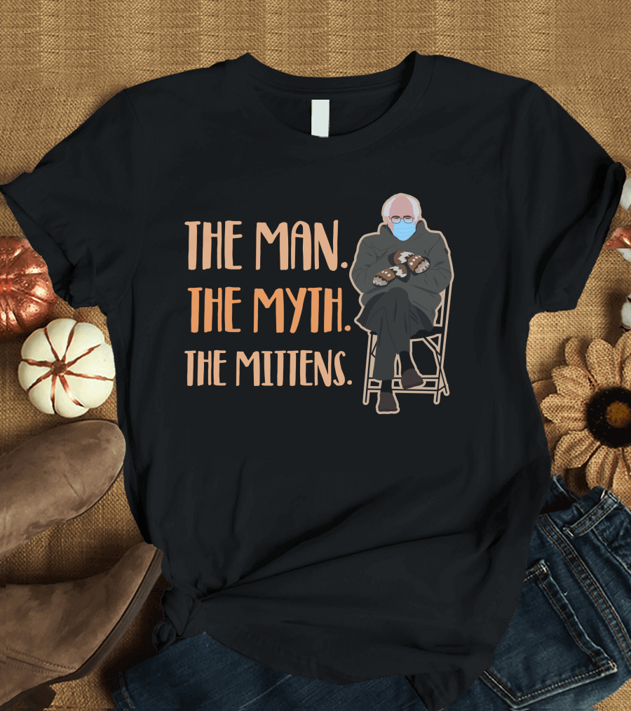 The Man The Myth The Mittens Bernie Sanders Inauguration Meme T-Shirt