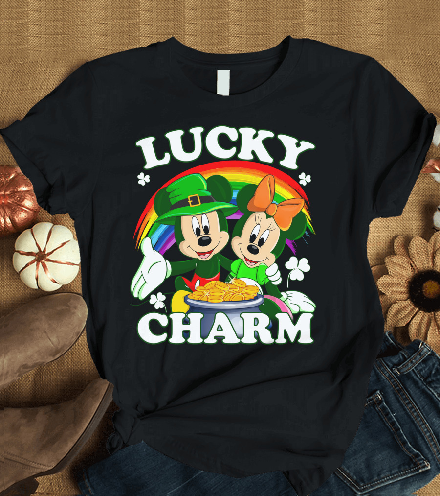 LUCKY CHARM Mickey and Minnie T-Shirt